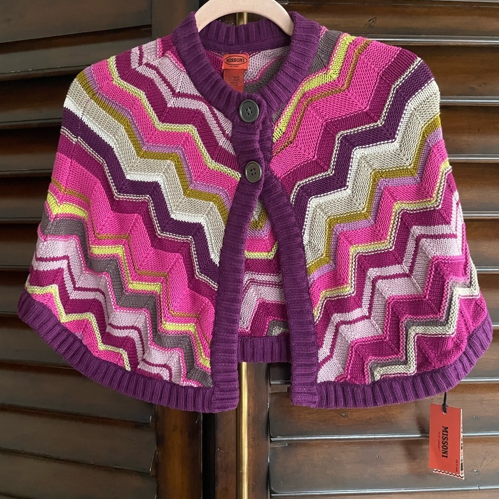 NWT MISSONI for Target Girls Poncho Knit - Picture 2 of 5